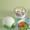 Xay tỏi hình heo xanh: Máy xay tỏi ớt mini, xay rau củ cầm tay siêu tiện lợi