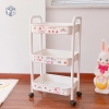 Xe Đẩy Thỏ 3 Tầng Đa Năng - Kệ để đồ sách vở bánh đồ ăn vặt hình thỏ (T10) (Cái)