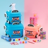 XÔ XE Ô TÔ KÈM BÁNH XE + giấy ướt baby wipes