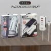 Ổ cắm sạc thông minh 4 cổng sạc nhanh màu trắng + đen