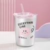 Cốc ly giữ nhiệt thuỷ tinh Every Thin 400ML- Dán tem vỡ ko bao vc