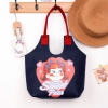 Túi Xách Vintage Bằng Vải Nỉ Hình Cô Gái Mã L3020
