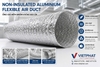 Non-Insulated Aluminium Flexible Air Duct Chính Hãng
