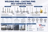 Welding Pins Casting Pins Self Adhesive Pins: Ghim giữ cách nhiệt ống gió HVAC