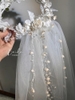 Wreath and bridal veil