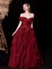 Red evening gown for party R4040