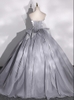 Gray evening gown, coming of age ceremony G30