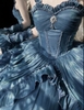 ( Pre Order) Blue satin dress X Nightingale Museum