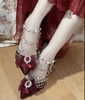 ( Pre Order 15 - 30 days ) Red glitter shoes X Qimeng