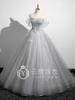 Gray evening gown, coming of age ceremony G60