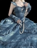 ( Pre Order) Blue satin dress X Nightingale Museum