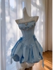Blue / Pink dress for party