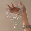 Sparkling beaded necklace A60