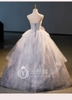 Gray evening gown, coming of age ceremony G10