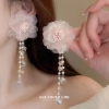 Fake flower earrings and necklace set