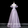 Sweet, elegant and luxurious princess-style off-the-shoulder evening gown for brides and coming-of-age ceremonies MQ40