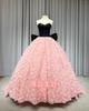 Black pink party dress BP60