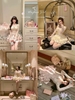 Catyears “Year of the Cat” Antique Music Box – Heavy-Duty Satin & Lace Corset + Ruched Skirt Set