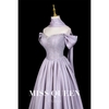 Sweet, elegant and luxurious princess-style off-the-shoulder evening gown for brides and coming-of-age ceremonies MQ40