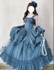 ( Pre Order) Blue satin dress X Nightingale Museum