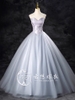 Gray evening gown, coming of age ceremony G20