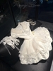 Pure white retro style dress "Puppy Love", feminine style like a doll.