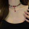 Sparkling beaded necklace A80