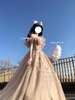 Light evening dress