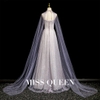 Evening dresses - Engagement dresses, wedding dresses - High-end luxury, unique style, cape dresses, dresses with sparkling stones MQ30