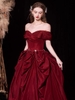Red evening gown for party R4040