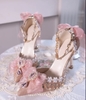 ( Pre Order 15 - 30 days ) Sparkly Lolita wedding shoes2 X Qimeng Handmade