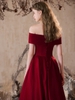 Red evening gown for party R4070