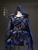 Black and blue dark magic style dress by Three thousand worlds