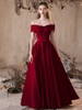 Red evening gown for party R4070
