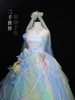 Unique handmade fairy dress full of flowers by 3 Thousand Worlds