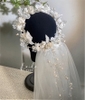 Wreath and bridal veil