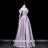 Sweet, elegant and luxurious princess-style off-the-shoulder evening gown for brides and coming-of-age ceremonies MQ40