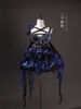 Black and blue dark magic style dress by Three thousand worlds