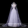 Purple evening dresses with cape and shawl, elegant evening dresses, party dresses, high-end wedding dresses MQ20