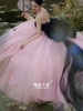 Black pink party dress BP50