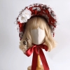 Red Lolita hair decoration