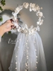 Wreath and bridal veil