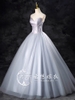 Gray evening gown, coming of age ceremony G20