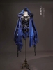 Black and blue dark magic style dress by Three thousand worlds
