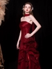 Red evening gown for party R4030