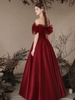 Red evening gown for party R4050