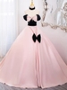 Black pink party dress BP40
