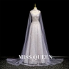 Evening dresses - Engagement dresses, wedding dresses - High-end luxury, unique style, cape dresses, dresses with sparkling stones MQ30