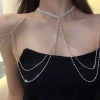 Sparkling beaded necklace A90