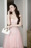 Elssa Dress Pink Lace Party